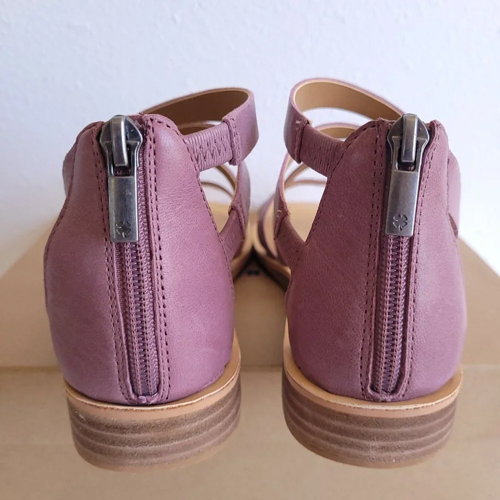 New Lucky Brand Women's "Helenka" leather sandal in amazing Mauve color - Picture 8 of 10